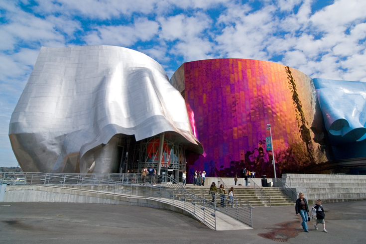 The EMP Museum in Seattle Center.